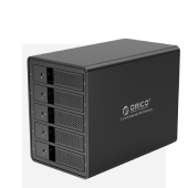 Външен корпус на Orico за 5 2,5"/3,5" твърди диска